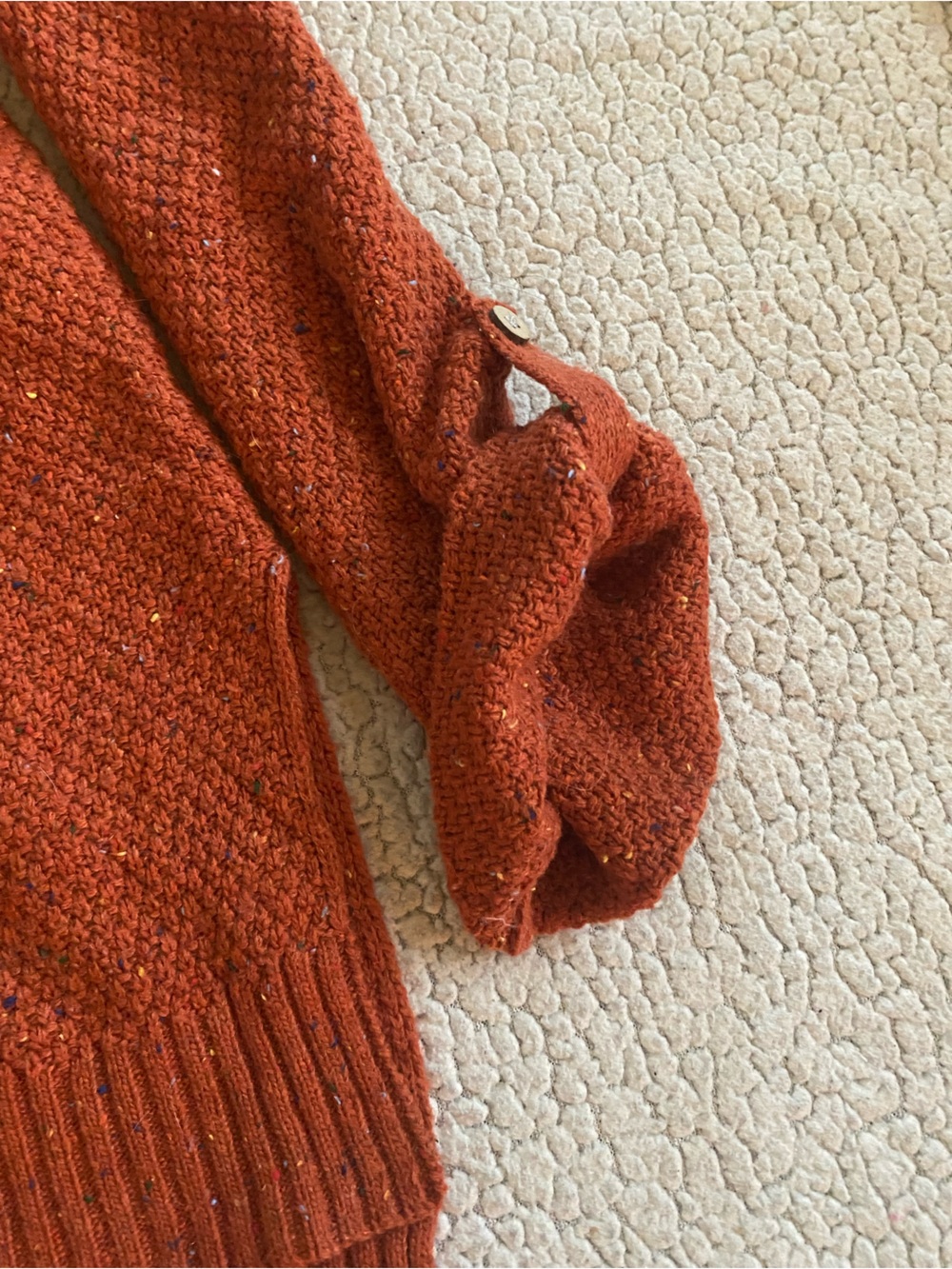 Women's Rust Knit Sweater - Picture 5 of 6